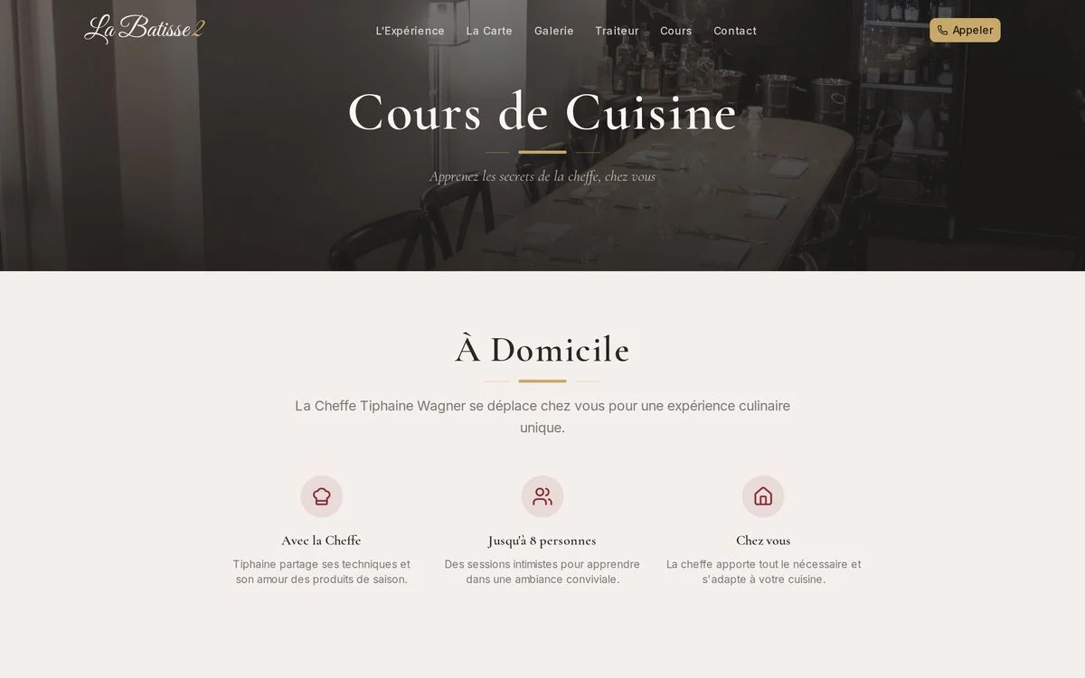 La Batisse 2 : cours de cuisine