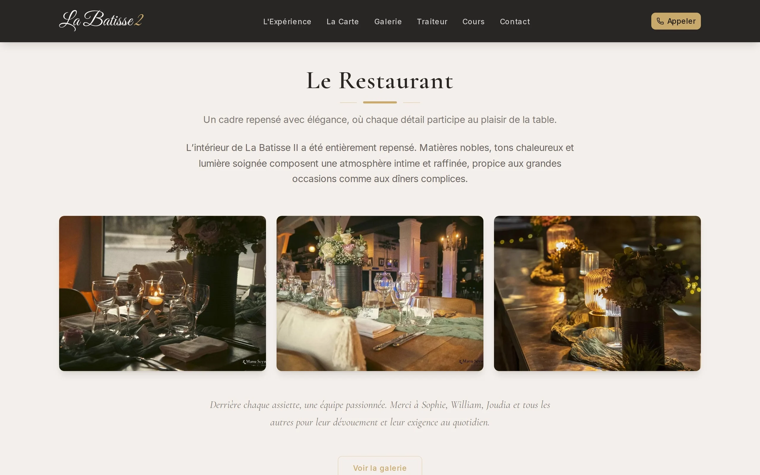 La Batisse 2, le restaurant